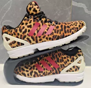 Adidas Torsion ZX Flux M21385 Womens Size UK 5 Leopard Pink White Shoes Sneakers - Picture 1 of 5