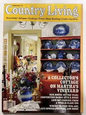 1995 февраль, журнал Country Living, антиквариат, (CP177) - Изображение 1 из 3
