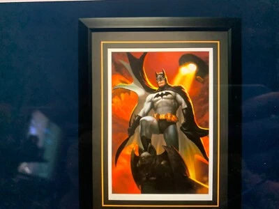 Impressão artística Sideshow Collectibles Batman "JUSTICE LEAGUE TRINITY" - ESTADO PERFEITO! - Imagem 1 de 4