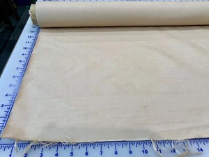 NATURAL COLOR NATURAL WEAVE UPHOLSTERY FABRIC 32" x 3 YARDS NEW BOLT END REMNANT - Picture 1 of 3