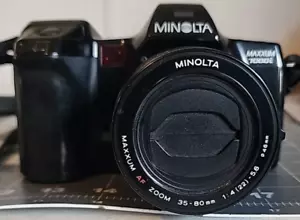 VINTAGE Minolta Maxxum 7000i 35mm Film Camera W/  AF Zoom 35-80mm 1:4-5.6 Lens - Picture 1 of 8