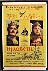 Hallmark Salón de la Fama MACBETH - con Maurice Evans y Judith Anderson 1 hoja - Imagen 1 de 1