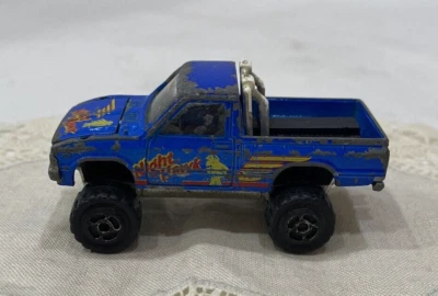 Camioneta pickup vintage Majorette Toyota 4x4 Night Hawk azul fundido a presión hecha en Francia Foto 1 de 4