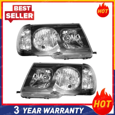 Altezza BLACK Head Lights Pair For Toyota Landcruiser 100 105 Series 1998-2005 - image 1 of 4