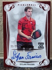 2023 Leaf Pickleball Premier Dylan Frazier Red Foil Rookie Auto 21/25 BA-DF2