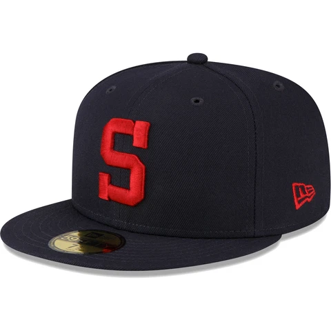 Men's New Era Navy San Diego Padres 2023 Turn Back The Clock 59FIFTY Fitted Hat Cover