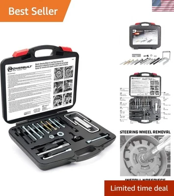 Master 16-Piece Steering Wheel and Lock Plate Puller Kit – Dual Vehicle Support — 第 1/4 张图片