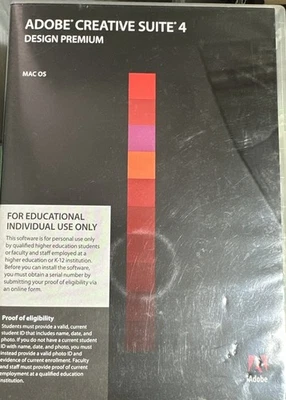 Adobe Creative Suite 4 Design Premium Mac OS For Educacional - Image 1 of 3