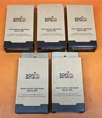 New Lot of 5 Genuine OEM Sonim Holster with Swivel Clip for XP8 096962273569 - Image 1 of 4