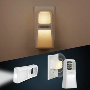 3 Pack 5-in-1 Power Failure Night Light, Multifunctional Motion Sensor Nightl... - Picture 1 of 7