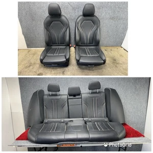 BMW 2017-2023 G30 Front & Rear Sport Heated Seats Black Exclusive Seam OEM B8 - Picture 1 of 24