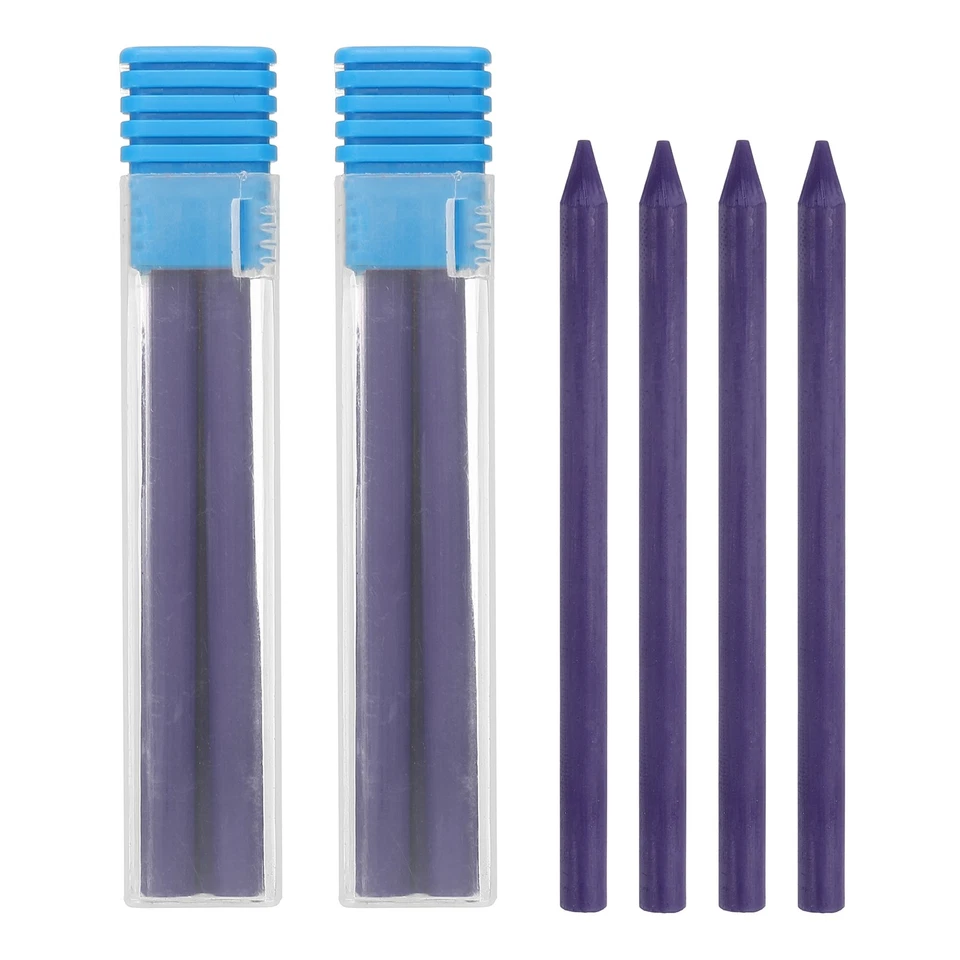12Pcs 5.6mm 2B Carpenter Pencil Lead Refills, Solid Dry Pencil Refills, Purple - Image 1 of 4