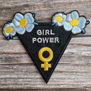Girl Power Feminist Y2k 2000s Style Punk Rock Iron On Patch - Picture 1 of 2