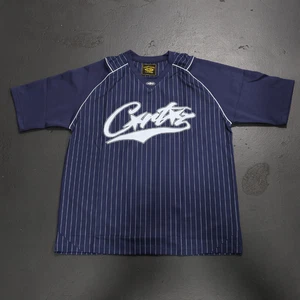 Corteiz Nadelstreifen Top (Navy L) USA Tour Exclusive - Bild 1 von 2