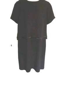 Jones New York Womens Size 16W 16 Black Dress Cocktail Formal Beaded IMMACULATE - Picture 1 of 14