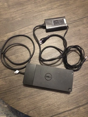 GENUINA Estación de Acoplamiento Dell USB-C WD19/S K20 con Adaptador de Corriente CA Dell 130W Foto 1 de 4