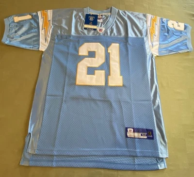 Camiseta deportiva Reebok Tomlinson Chargers 2006 de colección talla 52 XL. Bombilla de relámpago NÚMEROS cosidos Foto 1 de 4