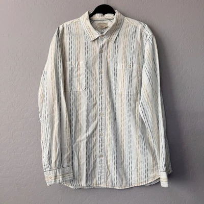 Рубашка мужская Carbon 2 кобальтовая размер XL на пуговицах с длинным рукавом в полоску повседневная - Изображение 1 из 4