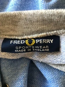 Women's Fred Perry (made in England) Gilet Vest - Blue/ Grey - sz M - Picture 1 of 5