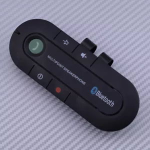 Wireless Bluetooth Hands Free Speaker in Car Kit Visor Clip Fit For Phone ge - Zdjęcie 1 z 2