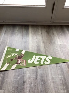 Vintage New York Jets Full Size Pennant Flag - Picture 1 of 7