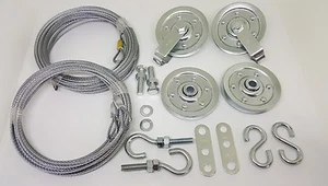 Kit de polea de resorte de extensión de puerta de garaje y cable de seguridad - Imagen 1 de 3