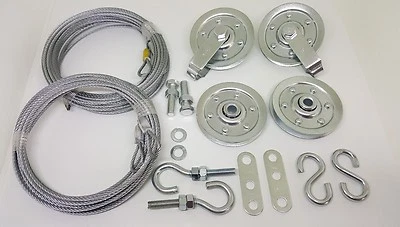 Kit de polea de resorte de extensión de puerta de garaje y cable de seguridad Foto 1 de 3