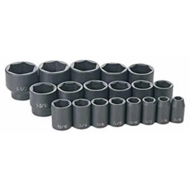 Grey Pneumatic GRY1319 19 Pc.5  Dr. Fractional Impact Socket Set - Image 1 of 1