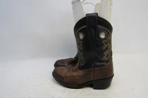 Cody James Youth Size 11 D Black Brown Buckaroo Cowboy Western Boots - Picture 1 of 11