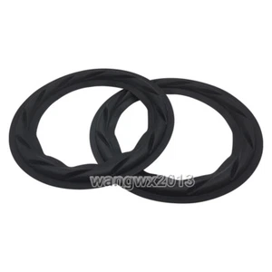 2pcs 6.5" Inch Speaker Textured Rubber Edge Bass Woofer Repair Parts 155mm - Picture 1 of 6