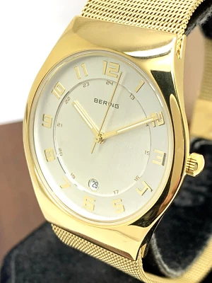 Reloj Bering para mujer 11937-334 cuarzo esfera plateada tono dorado acero inoxidable 37 mm Foto 1 de 4