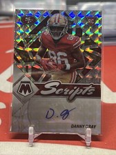 2022 Mosaic SCRIPTS SILVER PRIZM Danny Gray RC #RS-DG.   SAN FRANCISCO 49ERS
