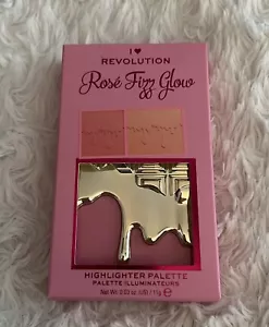 I Heart Revolution Rose Fizz Glow Highlighter Illuminat￼or Palette New! - Picture 1 of 5