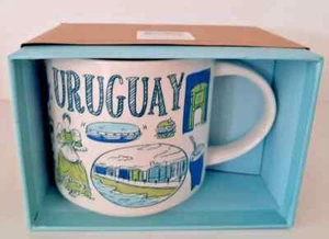 Taza de café de cerámica Starbucks Been There Series Collection Uruguay 14 oz nueva - Imagen 1 de 4