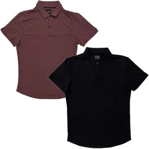 Cuts Clothing Men's PYCA Pro Polo Curve Hem Signature Fit 4 Way Stretch Shirt - Picture 1 of 5