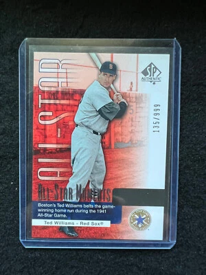 2004 SP Authentic All-Star Moments 135/999 Ted Williams HOF #136 Red Sox - Image 1 of 2