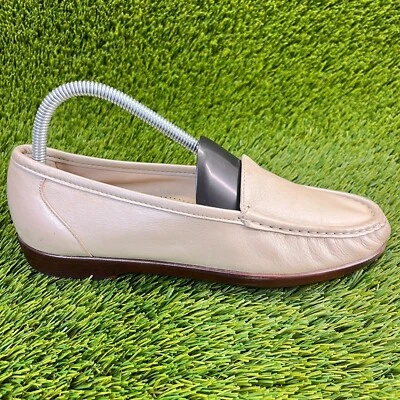 Zapatos Mocasines SAS Simplify Para Mujer Talla 8.5 Crema Informales Clásicos Sin Cordones Foto 1 de 4