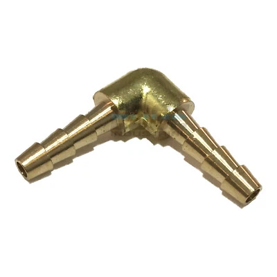 CODO DE BARRA DE MANGUERA 3/16 90 GRADOS Instalación de tubería de latón UNIÓN Gas Combustible Agua Aire Foto 1 de 3