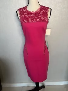 NWT Emilio Pucci Stretch Bodycon Dress, With Lace, Made In Italy, Size IT40/ US6 - Picture 1 of 5