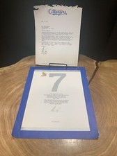 1991 Nolan Ryan 7th no hitter certificate and letter Texas Rangers 