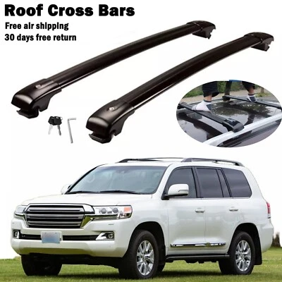 Cross Bars Fits For Toyota Land Cruiser LC200 J200 2008-2021  Luggage Carrier 2P - Image 1 of 4