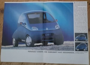 Renault Zoom, Elektroauto, A4 Doppelseitig von 1993 Safrane - Bild 1 von 5