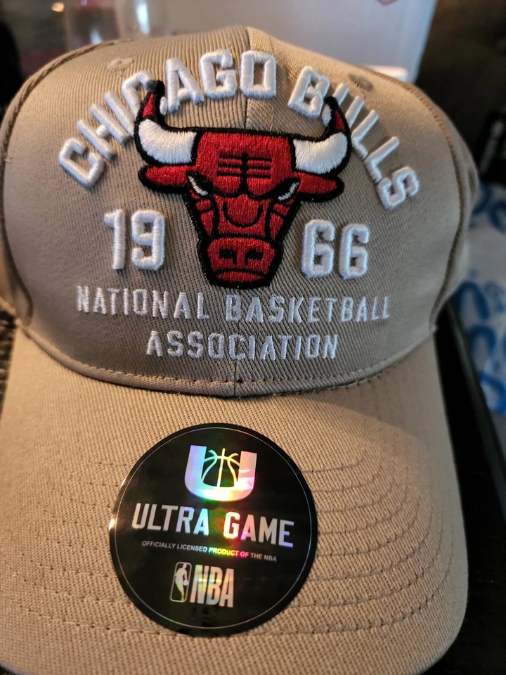 NBA Chicago Bulls Ultra Game 1966 Adjustable Hat Khaki /One Size Fits All