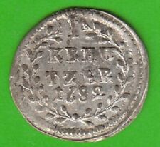 Coin Kreuzer Friedberg 1 Kreuzer 1682 IN XF Year Rare Nice nswleipzig