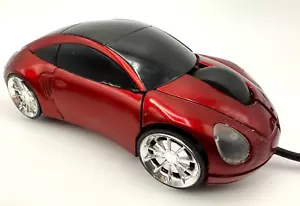 Rote Porsche Auto optische kabelgebundene USB Computer Maus mit funktionierenden Lichtern ~ sehr guter Zustand - Bild 1 von 10