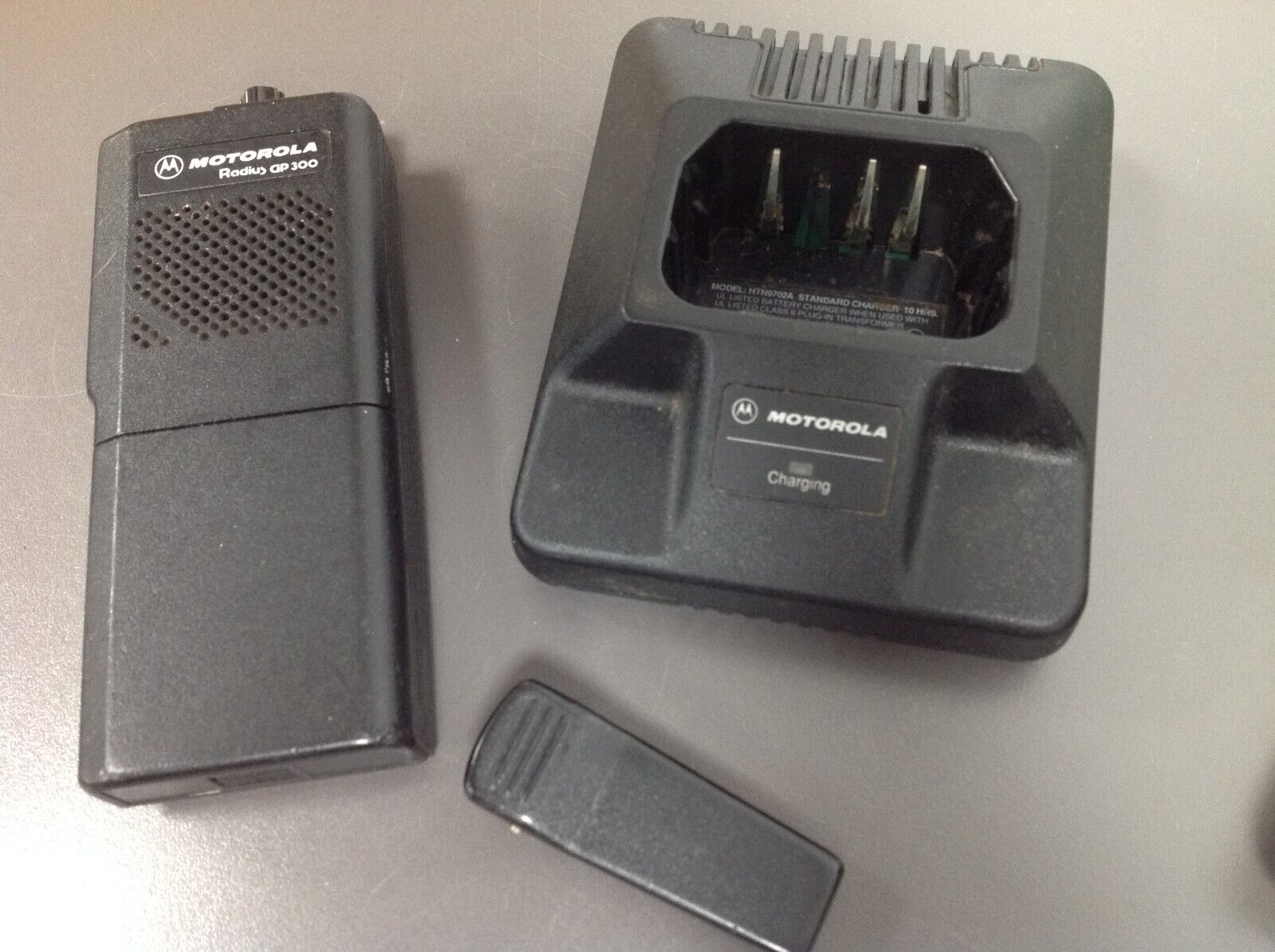 Motorola Radius GP300, VHF 136-174 MHz, 16 CH, Charger, No Power UNTESTED. Available Now for $45.00