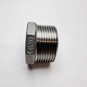 Stecker 1 1/4"" BSPT auf Buchse 1"" BSP reduzierende Buchse 316 Edelstahl Rohrverschraubung - Bild 1 von 5