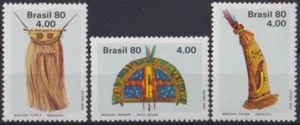F-EX33709 BRAZIL BRASIL MNH 1980 ETHNIC INSTRUMENTS. - Picture 1 of 1