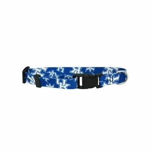 KENTUCKY WILDCATS DOG COLLAR ADJUSTABLE NYLON LE CHOOSE SIZE - Picture 1 of 2