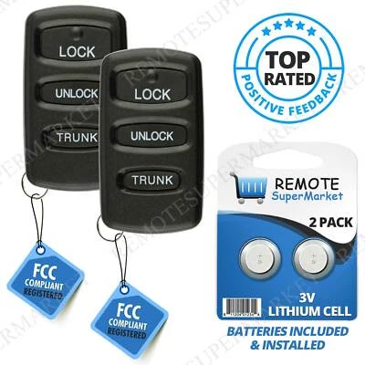 2 Replacement for Chrysler 02-05 Sebring Coupe Dodge 02-05 Stratus Coupe Key Fob Foto 1 de 4